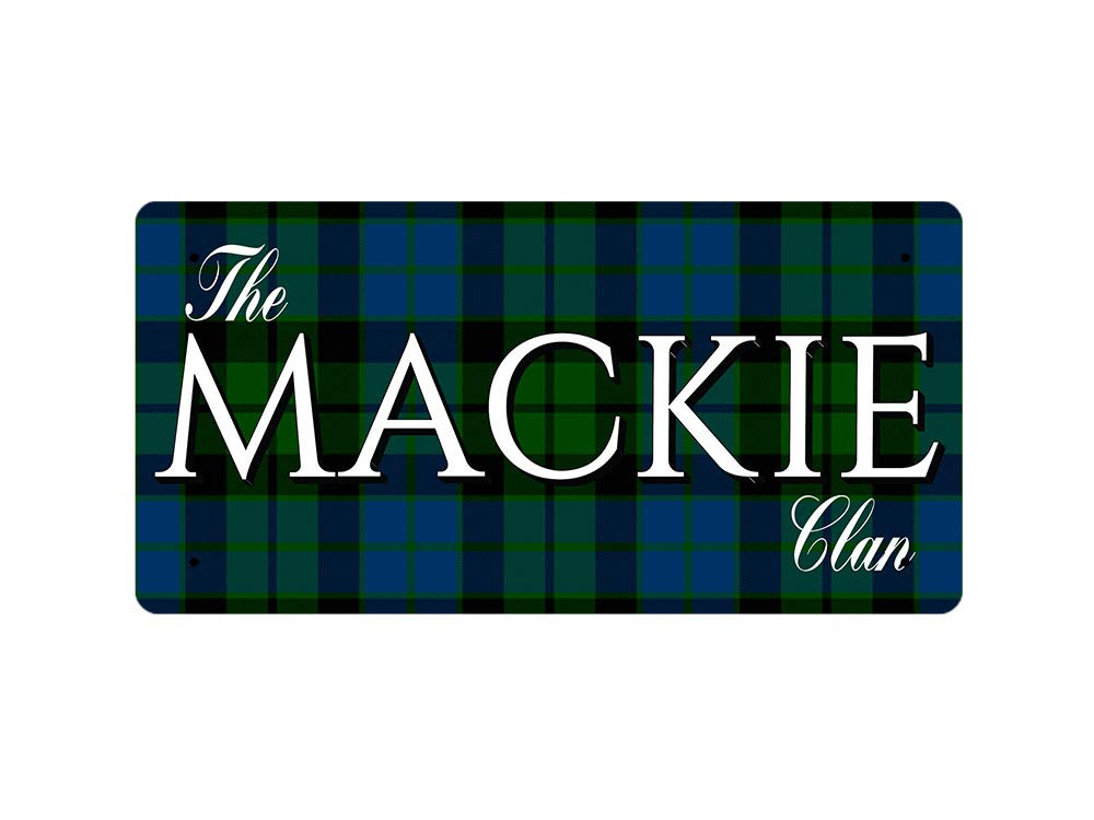McMug - The Mackie Clan (Mackie Modern Tartan) - Metal Sign, Decorative Sign, 200mm x 100mm