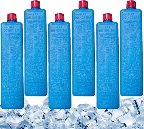 EHOTER 8 Pièces Blocs Réfrigérants Mini pour Ventilateur Rafraîchisseur d'air, Boîtes De Cristal De Glace Blocs De Glace De Refroidissement pour Voyages...