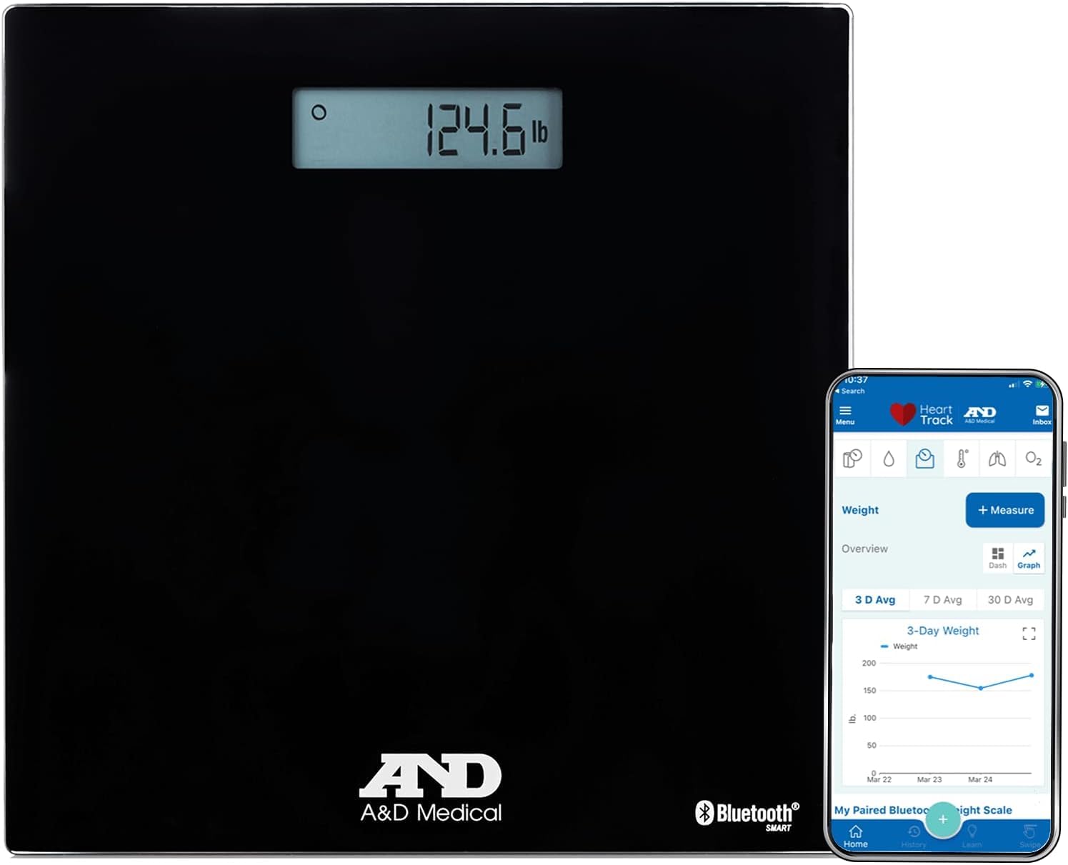 A&D Medical UC-352 - Bilancia Pesapersone Digitale ad Alta Precisione con Connessione
