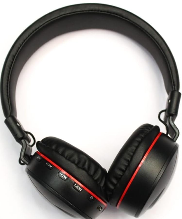 Image of Headphone 771 A - Wireless Bluetooth Over-Ear Headphones with FM, SD Card Slot, Stereo Sound for Music, Gaming, Calls, Built-in Mic, Lightweight, Comfortable (Headphone-K)