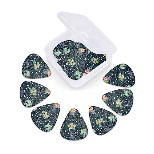 Lot de 12 médiators de guitare en forme de plantes et de cactus dans une boîte pour ukulélé guitare électrique basse - Les Beatles, Paul McCartney, John Lennon, RIngo Starr, George Harrison Lot de 12 médiators de guitare en forme de plantes et de cactus dans une boîte pour ukulélé guitare électrique basse – Image 7