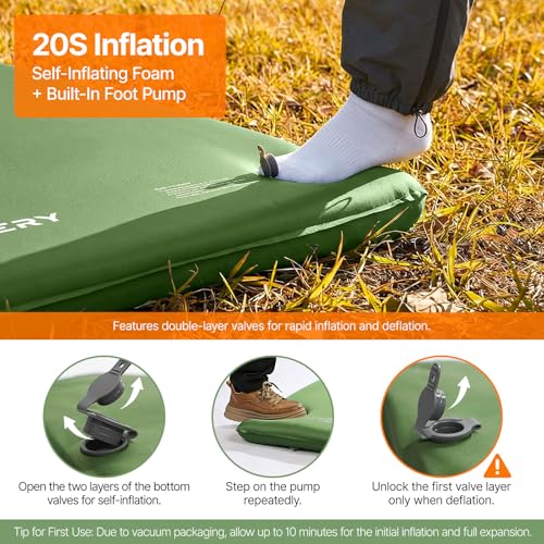 OGERY Self-Inflating Sleeping Pad