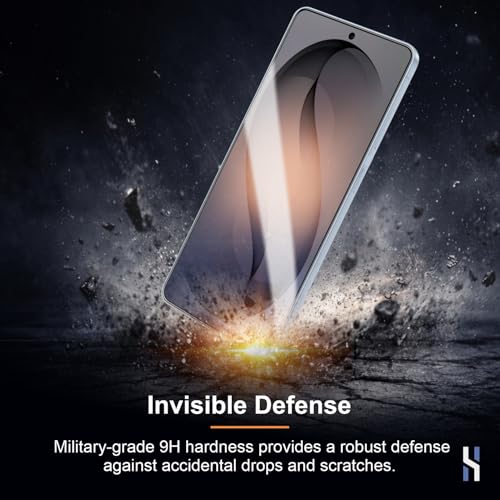 Image of Tempered Glass for Samsung Galaxy S26 Plus (6.7 Inch) Military Grade 9H Screen Guard, Anti-Scratch, Shatterproof, Edge to Edge Full Coverage - Black Border