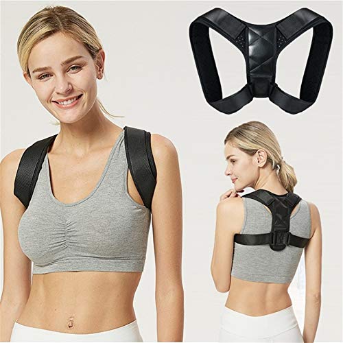 Cinturón de Soporte Ajustable para la Espalda, Corrector de Postura para Hombres y Mujeres, corrección de Postura Lumbar, clavícula, Columna Vertebral, Espalda, Hombros (Talla Mediana) (AL)