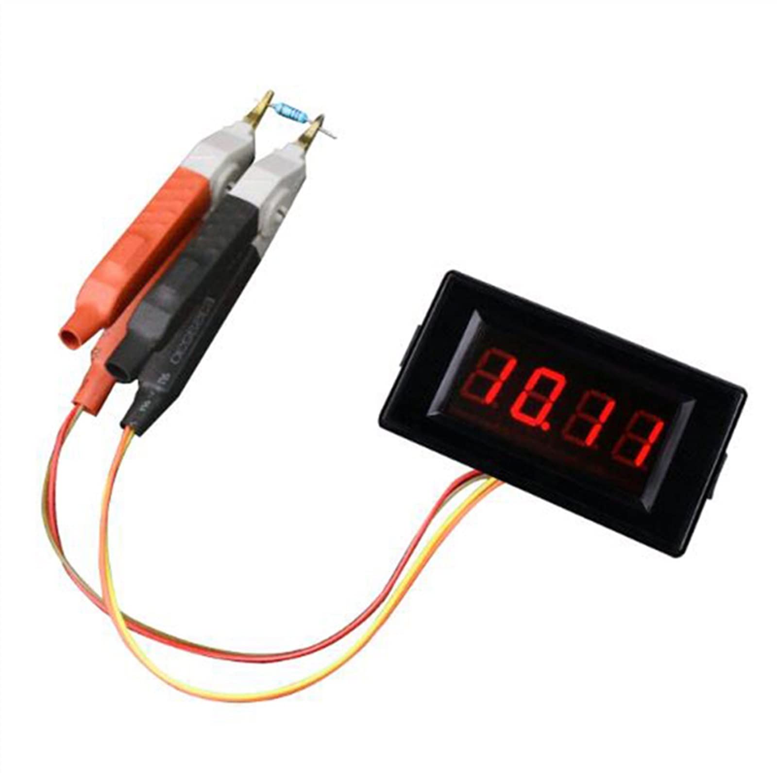 Medidor de miliohmios Digital Resistencia de 20 ohmios de 4 Hilos Probador de Resistencia de ohmios multímetro de 2000 miliohmios con sonda de Prueba Kelvin (Color : 0-200 Ohm)