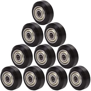 RUNCCI-YUN 3D Printer POM V Slot Wheel Plastic Pulley Linear Bearing For Creality CR-7,CR-8,CR-10,CR10S,Ender 3 (Pack of 10 pcs)