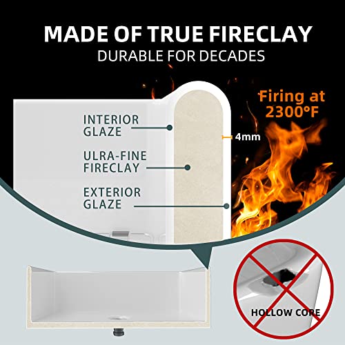 GETPRO Farmhouse Sink 33 Inch Fireclay White Kitchen Sink Apron Front Large Deep Single Bowl Farm house Sink with Accessaries Stainless Steel Bottom Grid and Kitchen Sink Drain