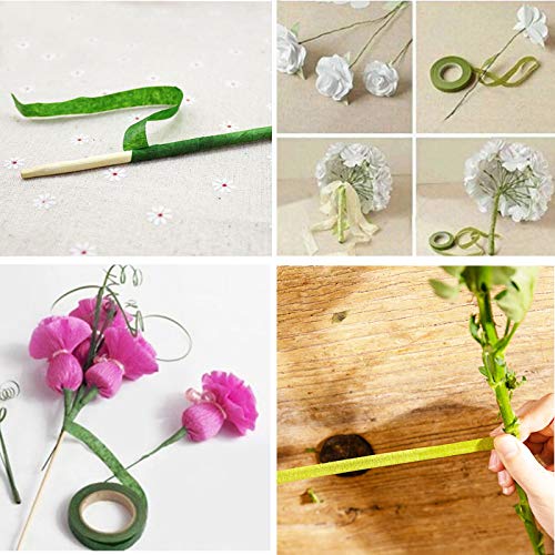 image for 4 PCS Green Floral Tapes 1/2