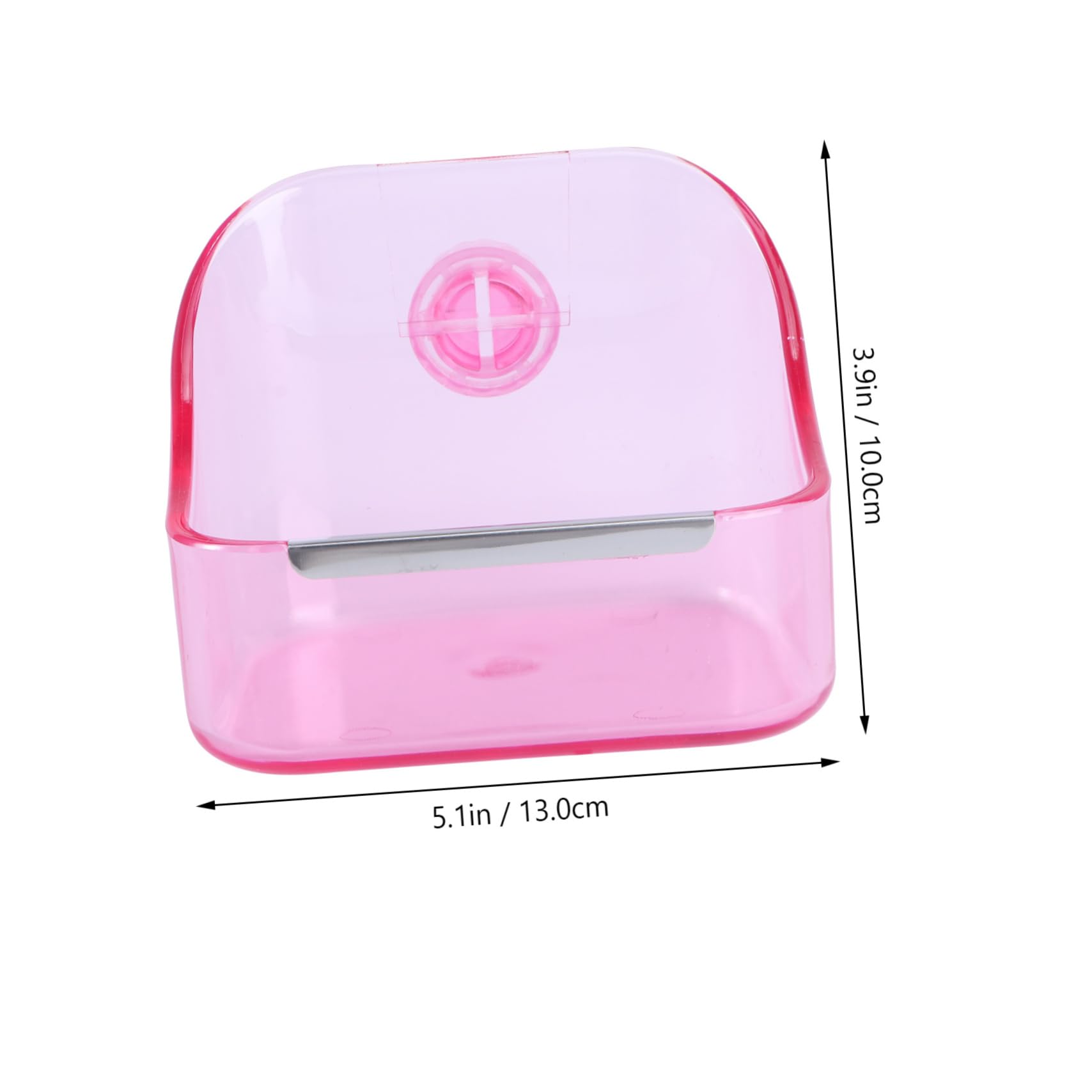 VICASKY 1pc Rabbit Feeding Bowl Small Animal Food Dish Dispenser Durable Water Container for Hamster and Rabbit Convenient Cage Hanging Design Lightweight and Comfortable Height