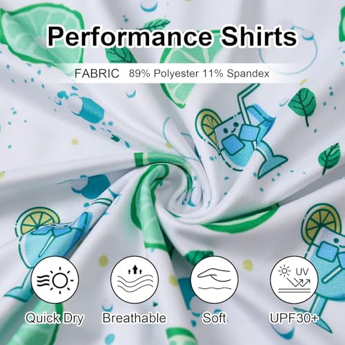 Image of Golf Shirts for Men - Dry Fit Moisture Wicking Short Sleeve Performance Sport Casual Striped Collared Mens Polo Shirt