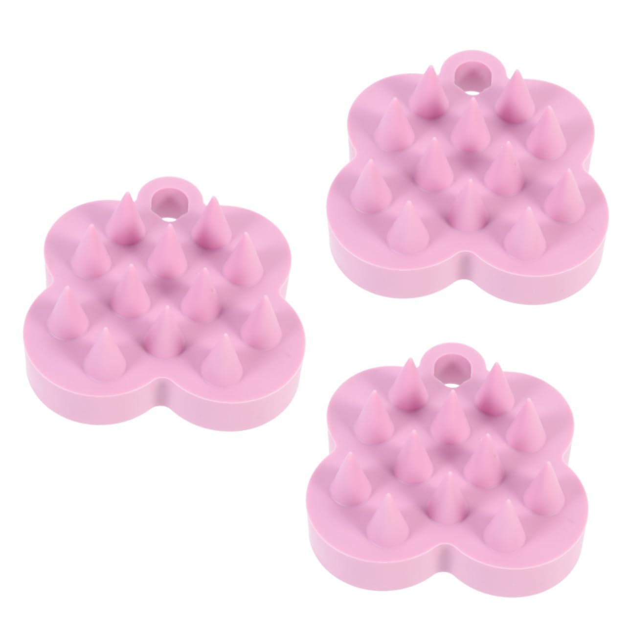 3 Piezas cepillo de masaje de champú cepillo de champú masajeador de cuero cabelludo de para masaje del cuero cabelludo scalphero massage masajeador o Beavorty