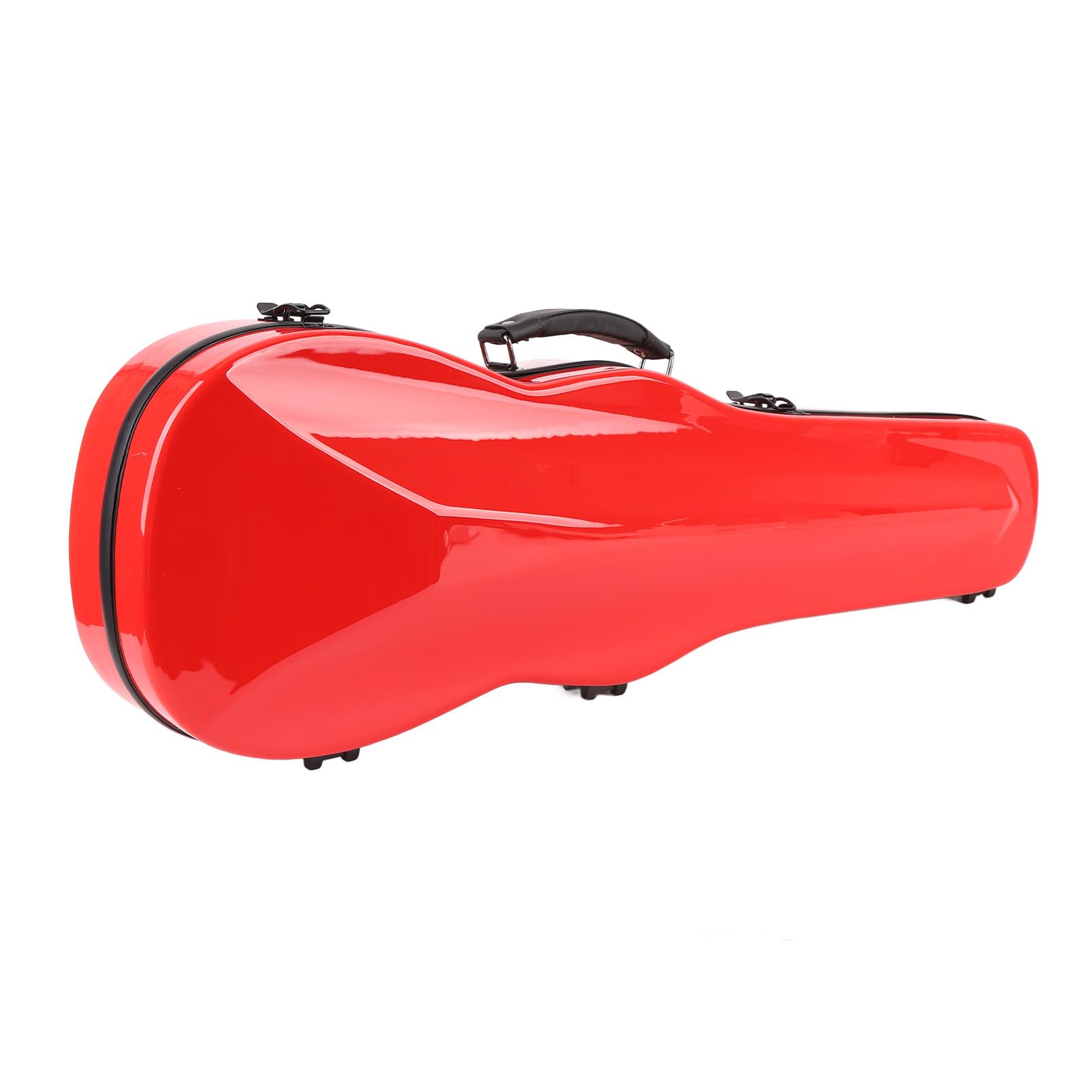 Sorandy Estuche para Violín de Fibra de Carbono, Caja de Almacenamiento Rígida para Violines, Estuche para Medidor de Humedad Integrado con Cierres de Metal y Cinta de Gancho, Ideal para Violines de