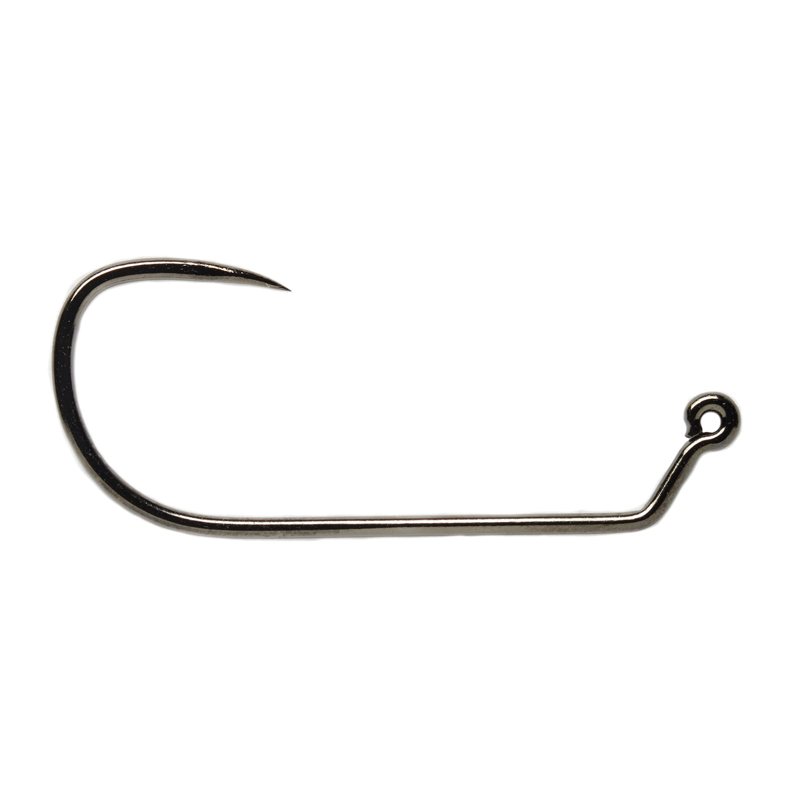 Fulling MillJig Force Long Shank Barbless Hook Black Nickel FM5130