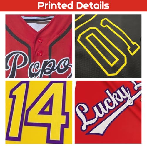 Custom Baseball Jersey Personalized Name, Number & Logo Baseball Shirts Sports Uniform for Men, Women & Youth miniatura 5