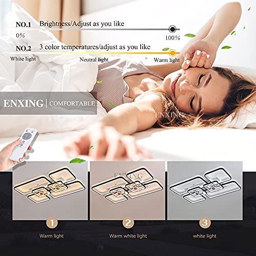 ENXING LED Ventilatore da Soffitto con Lampada