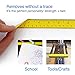 ChromaLabel 1 Inch Adhesive Measuring Tape, Removable Adhesive Measuring Tape, Perfect for Home or Office Use - 12 Inch, Yellow