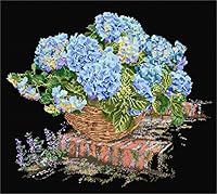 Algopix Similar Product 1 - Thea Gouverneur Blue Hydrangea On Aida