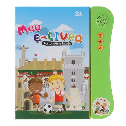 Portuguese English Sound Book, Bilingual Children Alphabet Numbers Animals Fruits Vegetables, Interactive Learning Book (1)