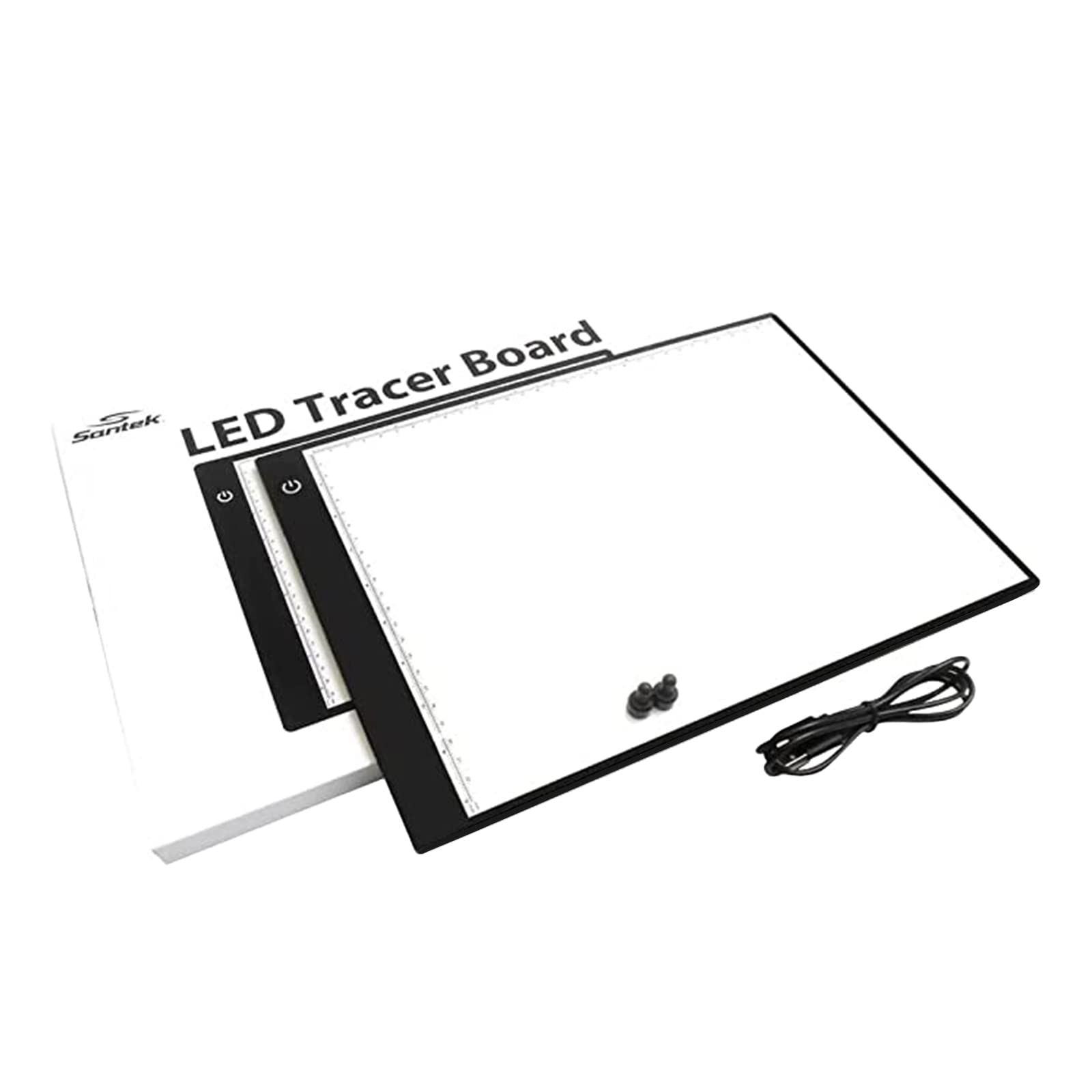 SantekEye Friendly A3 Light Box, LED Tracing Light Pad with USB-C Cable & 2 Magnets | Ultra-Thin Adjustable Stepless Brightness Light Board for Diamond Painting, Weeding Vinyl, Art, Drawing