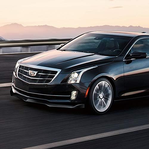 3pcs Front Bumper Body Kit Splitter Spoiler Lip Compatible with 2015 2016 2017 2018 Cadillac ATS, Splitter Trim Protection Spoiler, Air-Dam-Chin Diffuser (Black)