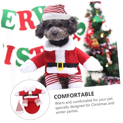 Disfraz para perro Santa Claus XS rojo DOITOOL miniatura 7