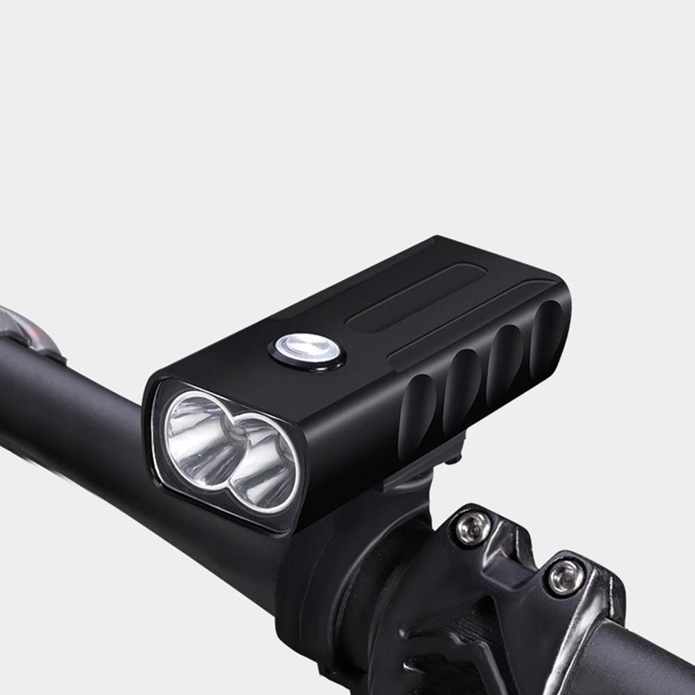 Lampe Frontale de vélo LED 1000 LM, Rechargeable par USB avec Batterie Externe, 3 Modes d'éclairage, étanche.