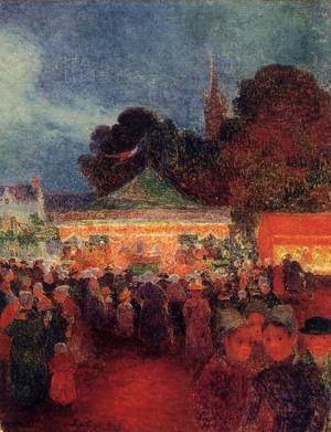 Peinture à l'huile Puigaudeau de qualité musée pour collectionneur