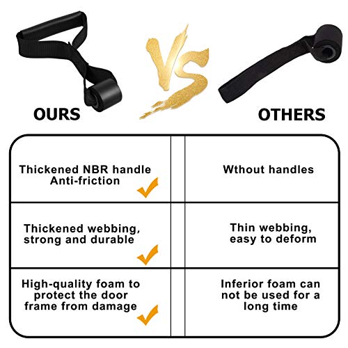 BESPORTBLE Âncora de porta para faixas de resistência de nylon resistente corda de puxar fivela de p