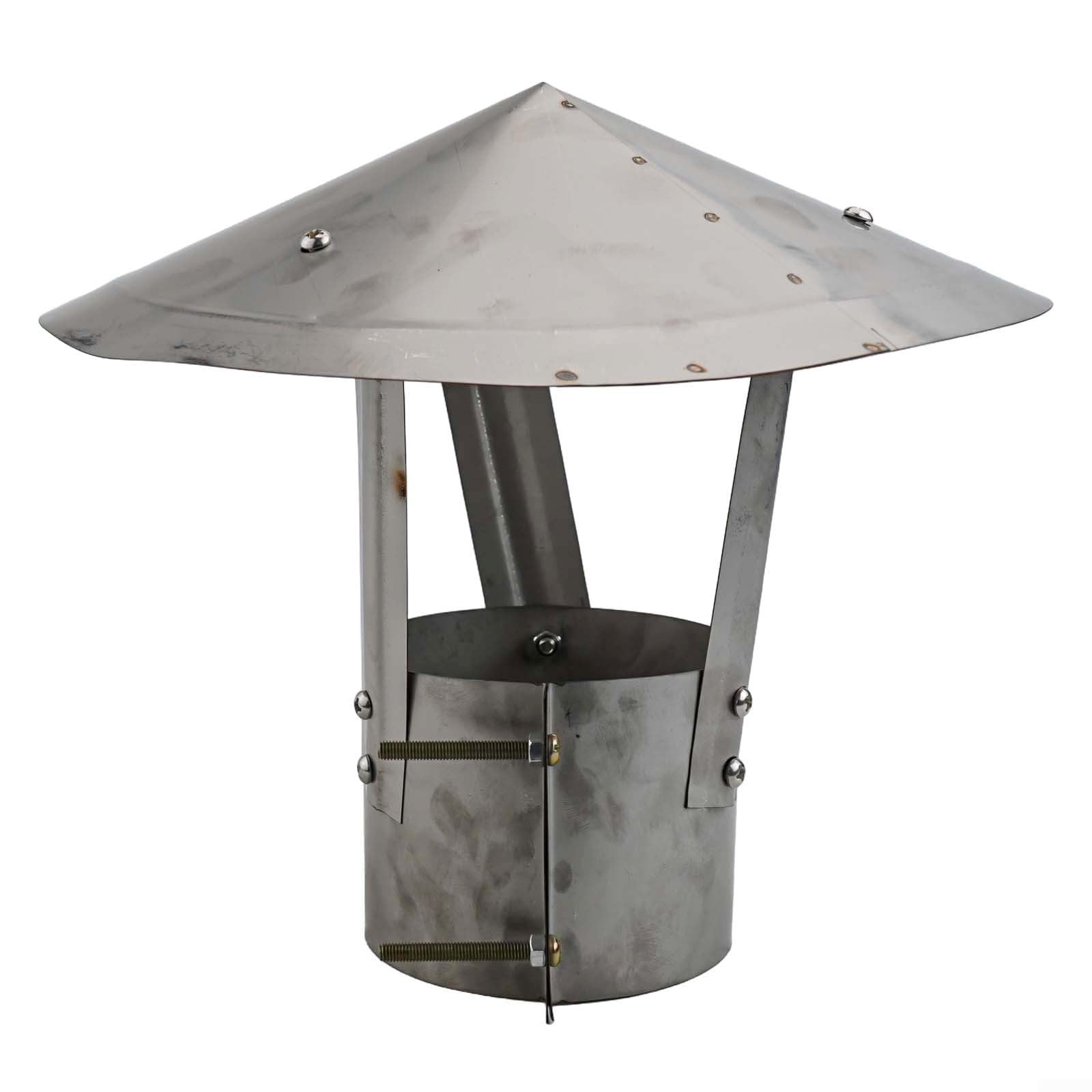 Stylowy Mushroom Projekt Nasada kominowa Kompatybilna z Standardowy Rura Rozmiar z 100mm, Wykonany z Solidny stal nierdzewna 304