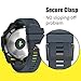 ANCOOL for Fenix 5/Fenix 6/Fenix 7 Band 22mm Silicone Watch Band for Fenix 8 Fenix E 47mm/Fenix 5 Plus/Fenix 6 Pro/Fenix 7 Pro/Forerunner 935(Slate)