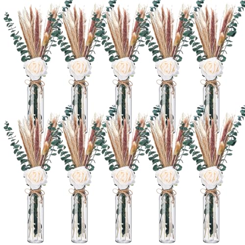 Qinyoung 10 Set Dried Pampas Grass Centerpiece for...