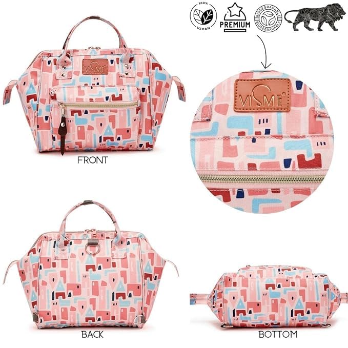 Image of VISMIINTREND Diaper Bag Combo for Mother for Travel | Includes Mini, Large Diaper Backpack |Baby Diaper Bag | Maternity Bag for Hospital | Nappy Bags for Mom | Gift for New Mom |Baby Shower Gift