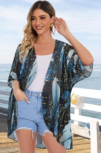 Image of Swimsuit Coverups for Women Sarong Beach Bikini Wrap Sheer Short Skirt Chiffon Scarf for Swimwear