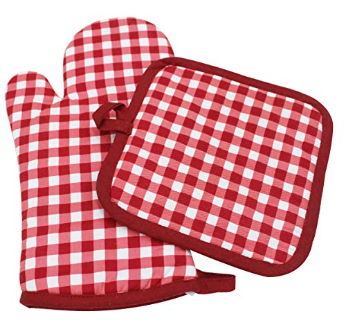 Cotton Candy Mitten and Pot Holder Set.100% Cotton Shell & Polyester Fill | Pot Holder - 8