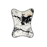 Saint Stag Handcrafted Leather Butterfly Chair, Original Hide Indian BKF ,Cowhide Cover Leather Cover (Product : Only Cover), Black-white Hide