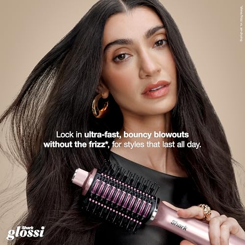 Shark Glossi 2-in-1 Hot Tool and Air Glosser | Ultra-Fast, Ultra-Glossy Blowouts at-Home | Heat-Controlled Ceramic, Curly, Coily, and Color Friendly | Lychee | HT302PK - Image 3
