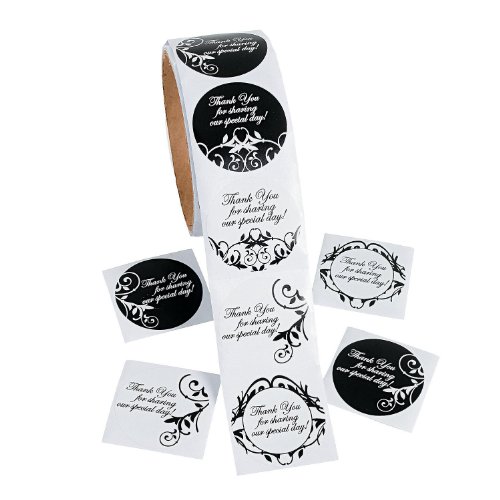 1 Roll Thank You for Sharing Our Special Day Stickers Approx. 1.5