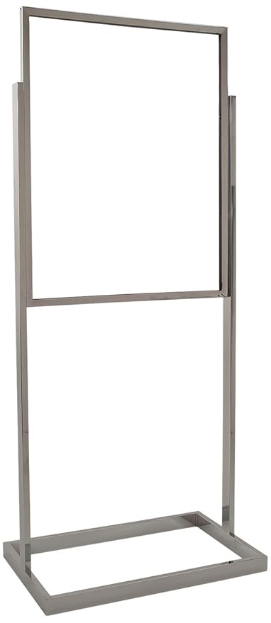 Econoco BH30 Bulletin Sign Holder with Rectangular Tubing Base, 22 x 28