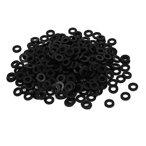 Sourcing map Nylon Piatte Rondelle M3 6mm OD 4mm