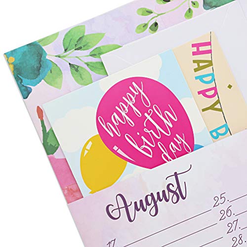Sustainable Greetings Floral Greeting Card Organizer Book – 10 x 8.5 Inches