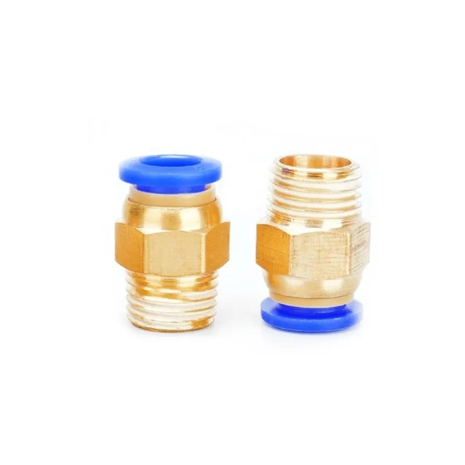 RAHBI 50 Uds Accesorios Neumáticos PC conector rápido de aire PC4-M5 PC6-01 PC6 1/8 "1/4" 3/8 "1/2" rosca macho acoplamiento rápido conector de latón leisurely (Color : 10mm, Size : 1/8 inch)