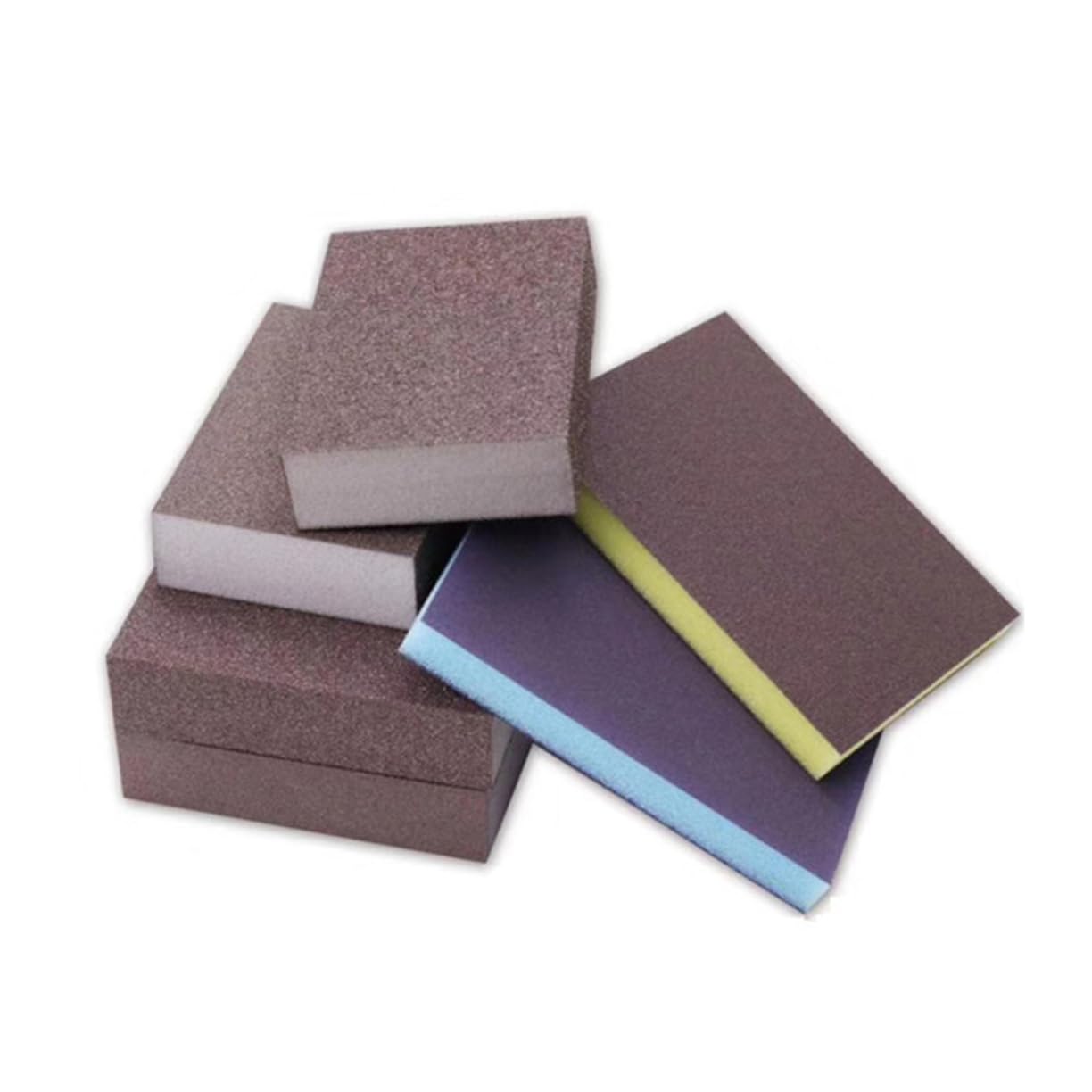 Hemobllo 16 Piezas Bloque De Molienda Doble Cara Bloque De Abrasión Esponja De Molienda Esponjas Azules Bloques De Molienda Bloques De Lijado Esponja Abrasiva Bloque De Esponja