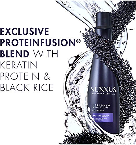 Nexxus-Keraphix-Conditioner-for-Damaged-Hair-Keraphix-with-ProteinFusion-Silicone-Free-With-Keratin-Protein-and-Black-Rice-135-oz Nexxus Keraphix Conditioner Keraphix with ProteinFusion for Damaged Hair With Keratin Protein and Black Rice 13.5 oz