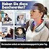 Nackenmassagegerät, 11-in-1 nackenlösung, Elektrische nackenmassagegeräte mit wärme, 6 Modi & 9 IntensitäTsstufen massagegerät nacken schulter, für Nackenentspannung #5