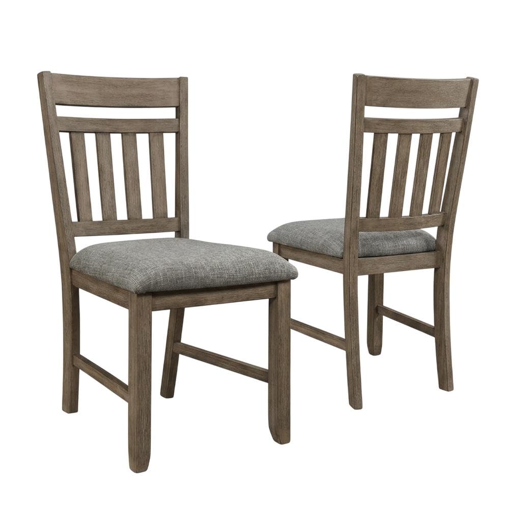 Solid Wood Upholstered Dining Chairs Set of by Starlight Canyon Home – Wood, Brown, Pack of 2
