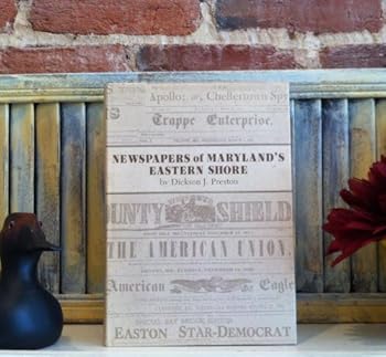 Hardcover Newspapers of Maryland's Eastern Shore Book