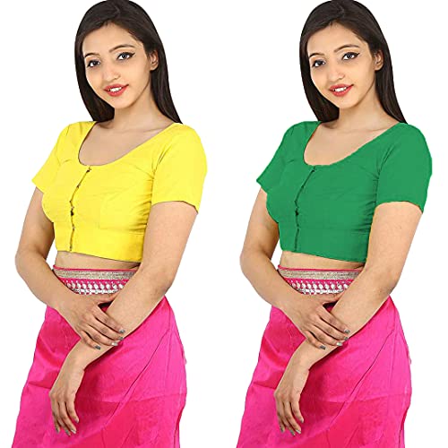 Image of Namita Women's Rubia Cotton Solid Half Sleeve Blouse