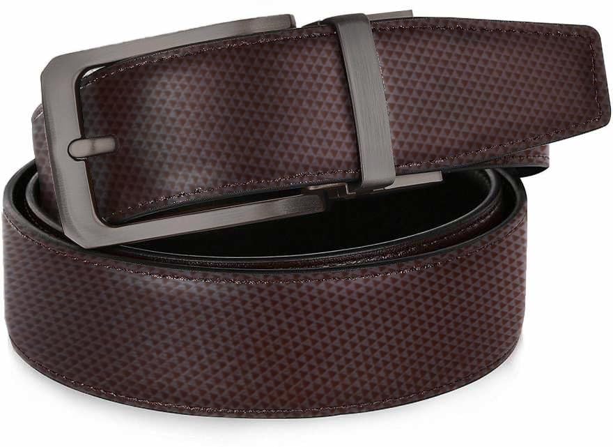 Image of ZORO Men's Vegan Leather Belt for Men, Formal /Casual,Autolock,Black | Fit on up to 38 Inches