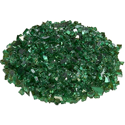 Duluth Forge 14REMGM premium reflective emerald fire glass