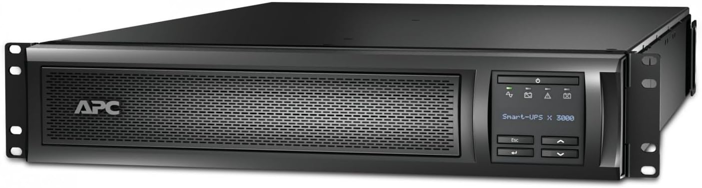 APC Smart-UPS X, Line Interactive, 3kVA, Rack/Tower Convertible 2U, 208V-230V, 8X C13+1x C19 IEC, SmartSlot, Extended runtime - 2U Rack-mountable - 3 Hour Recharge - 6 Minute Stand-by - 208 V AC, 230